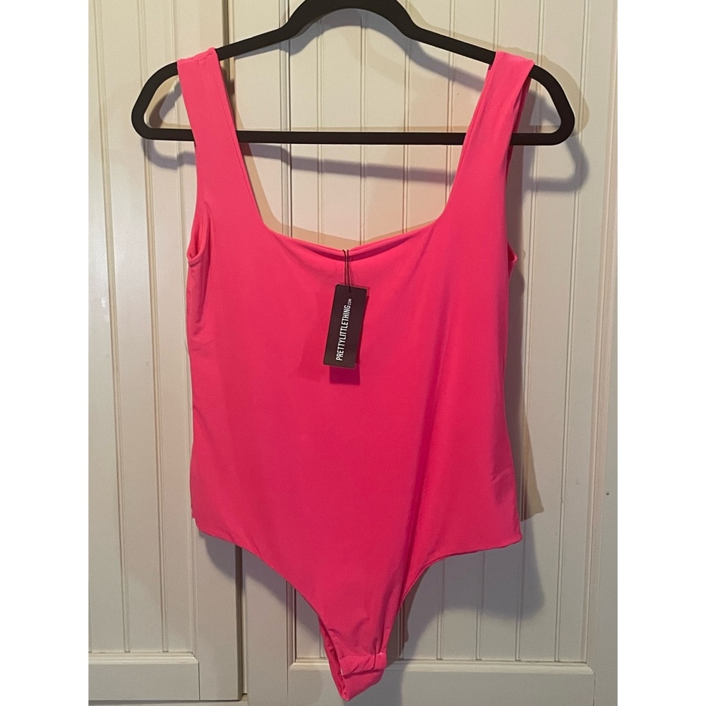Pretty Little Thing Neon Pink Body-Suit